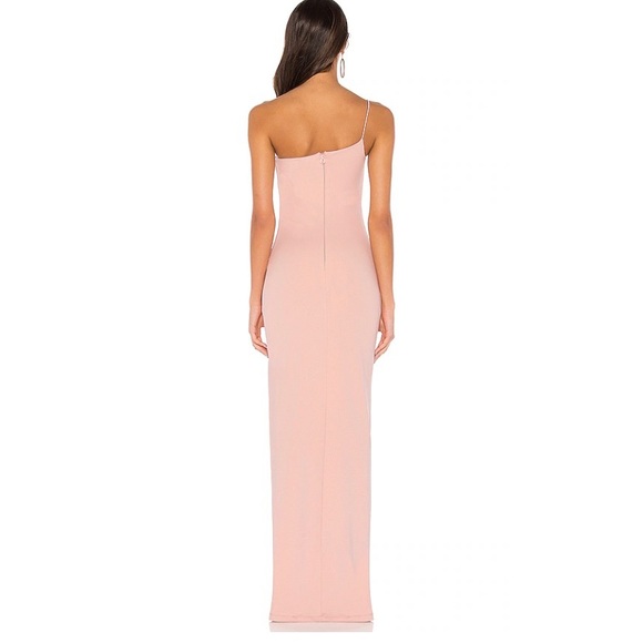 Nookie Lust One Shoulder Gown, Blush (Petite!!) - Picture 3 of 10